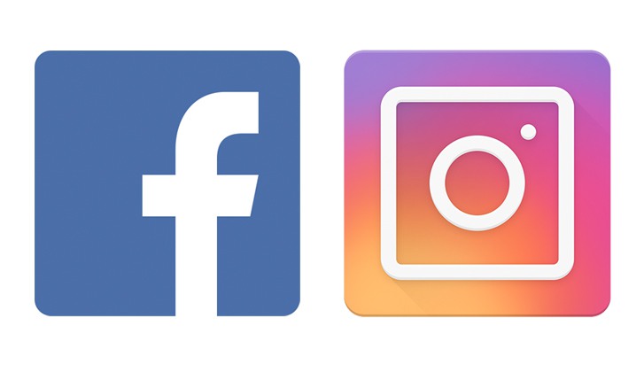 facebook- och instagramlogotyperna