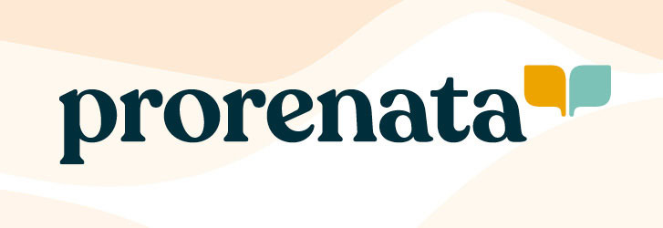 Prorenata – Logotyp och länk till inlogg