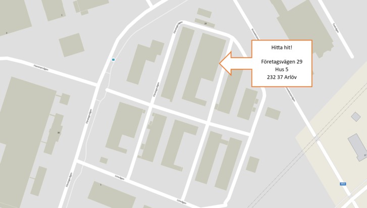 Beskrivning på karta med adressen Företagsvägen 29, hus 5, Arlöv